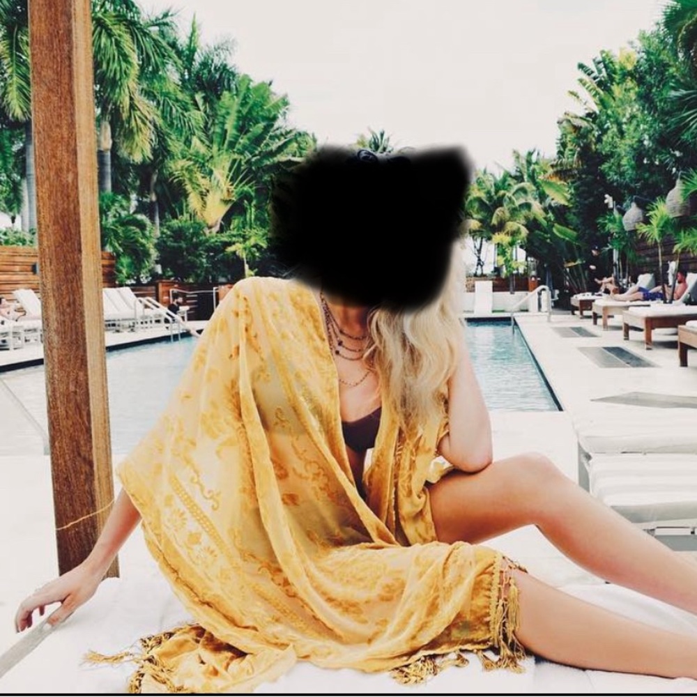 Free people fringe cover up